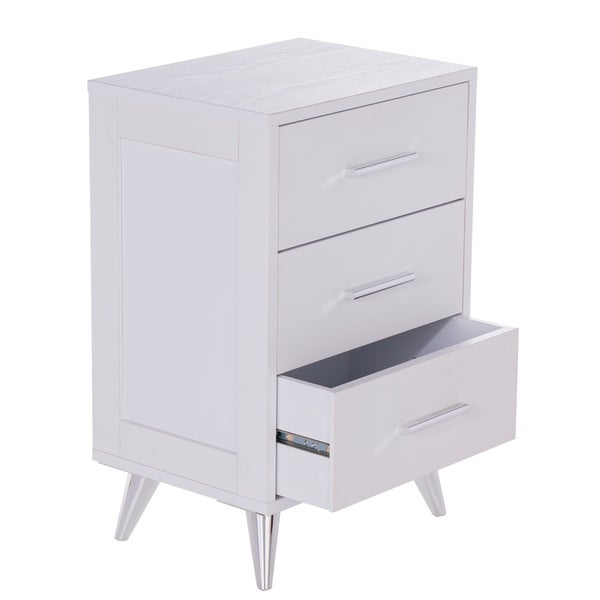 SEI Furniture Narva Mid-century Modern Storage Nightstand - - 25446841