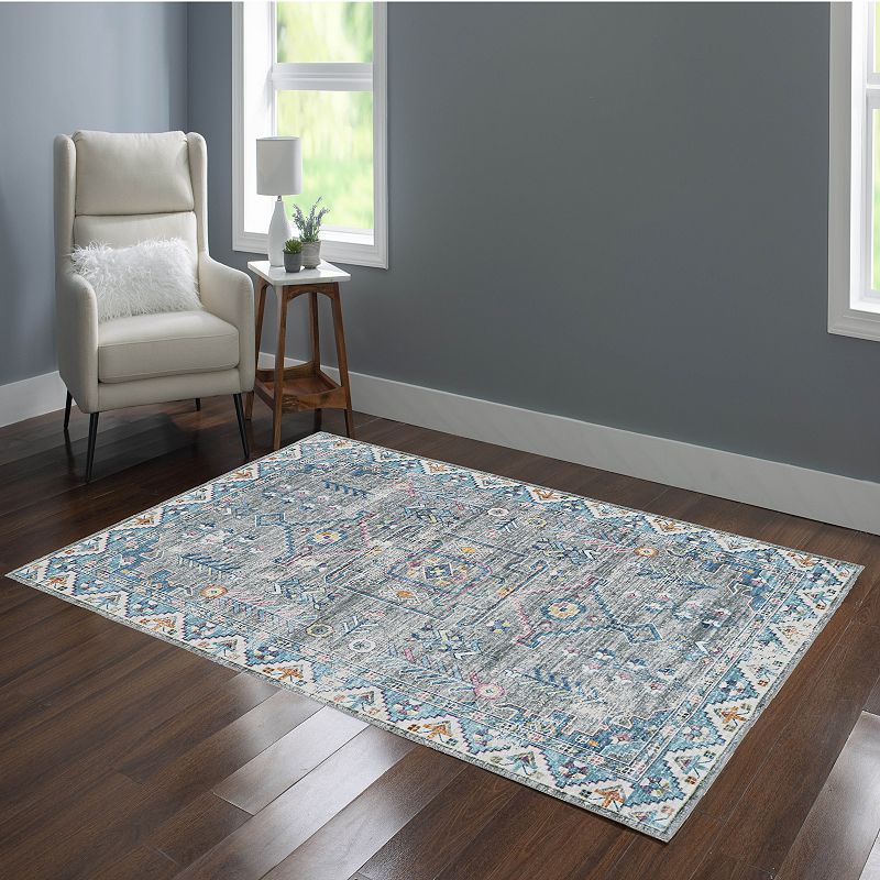 Linon Larson Washable Rug