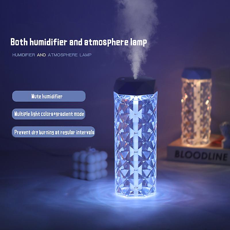 400ml Crystal Humidifier Usb Air Purifier Oil Diffuser Bedroom Home-appliance Night Light Mist Maker With Led Lamp Aroma Anion Vape