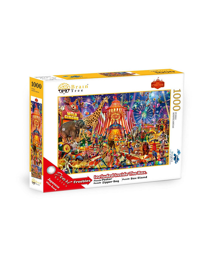 Brain Tree Games Wild Circus 1000 Piece Jigsaw Puzzle