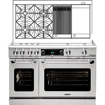 Capital 48-inch Freestanding Dual-Fuel Range CSB484BG-N