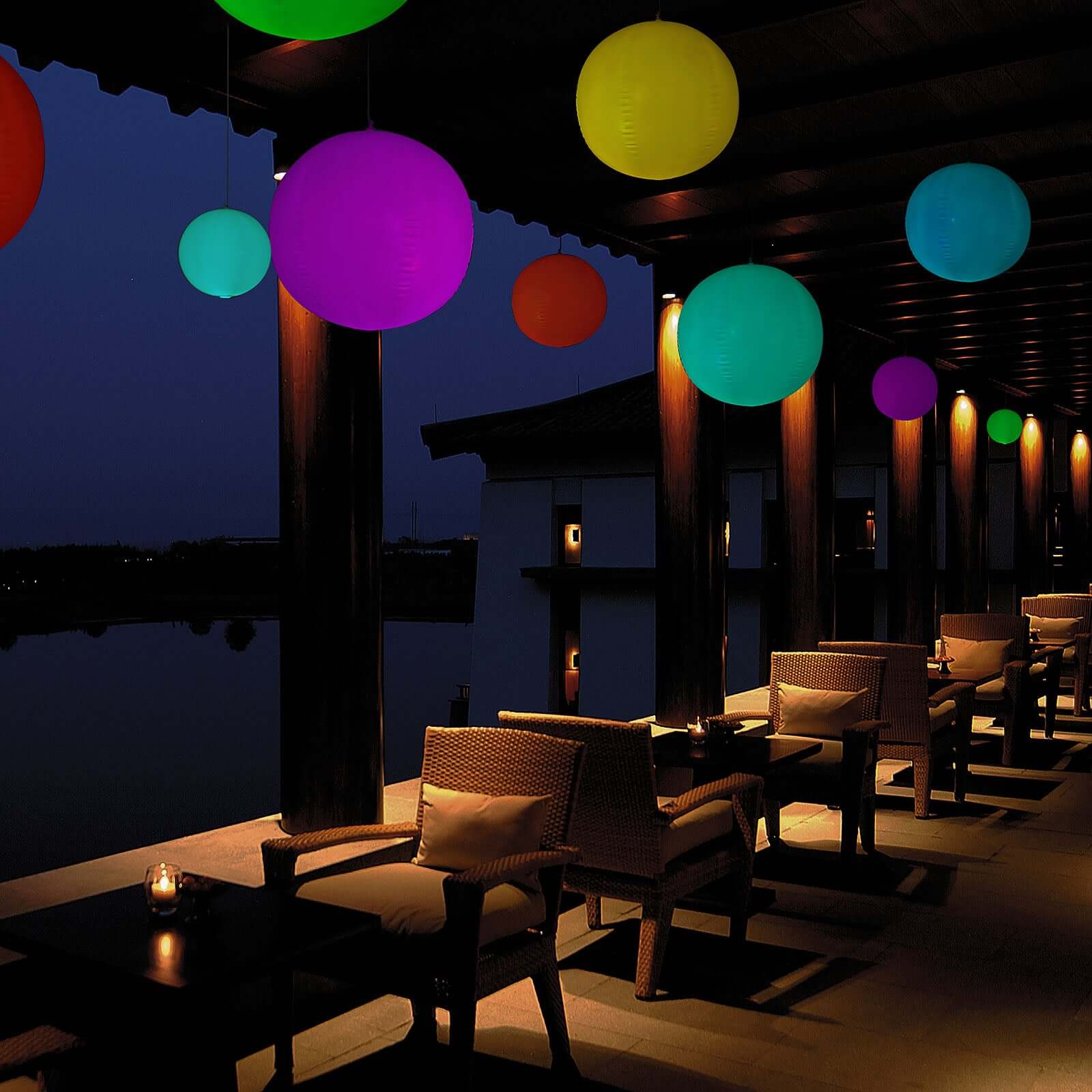 Inflatable Outdoor Garden Light Up Ball, Floating Pool Glow Ball With Remote - 13 RGB Colors and 3 Color Modes 20