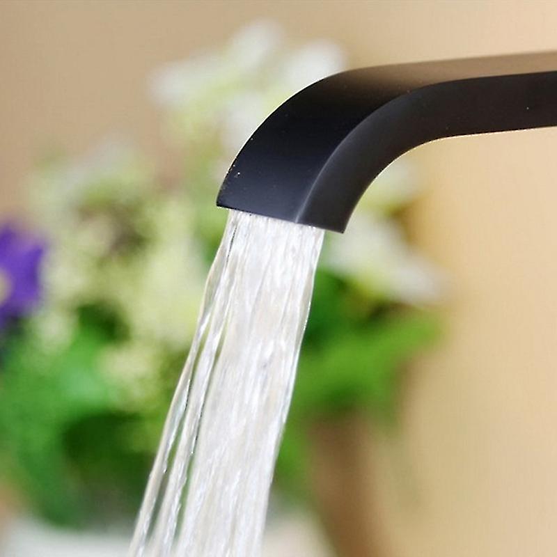 Bathroom Basin Faucet Wall Mounted Cold Water Faucet Bathtub Waterfall Spout Vessel Sink Faucet Mop