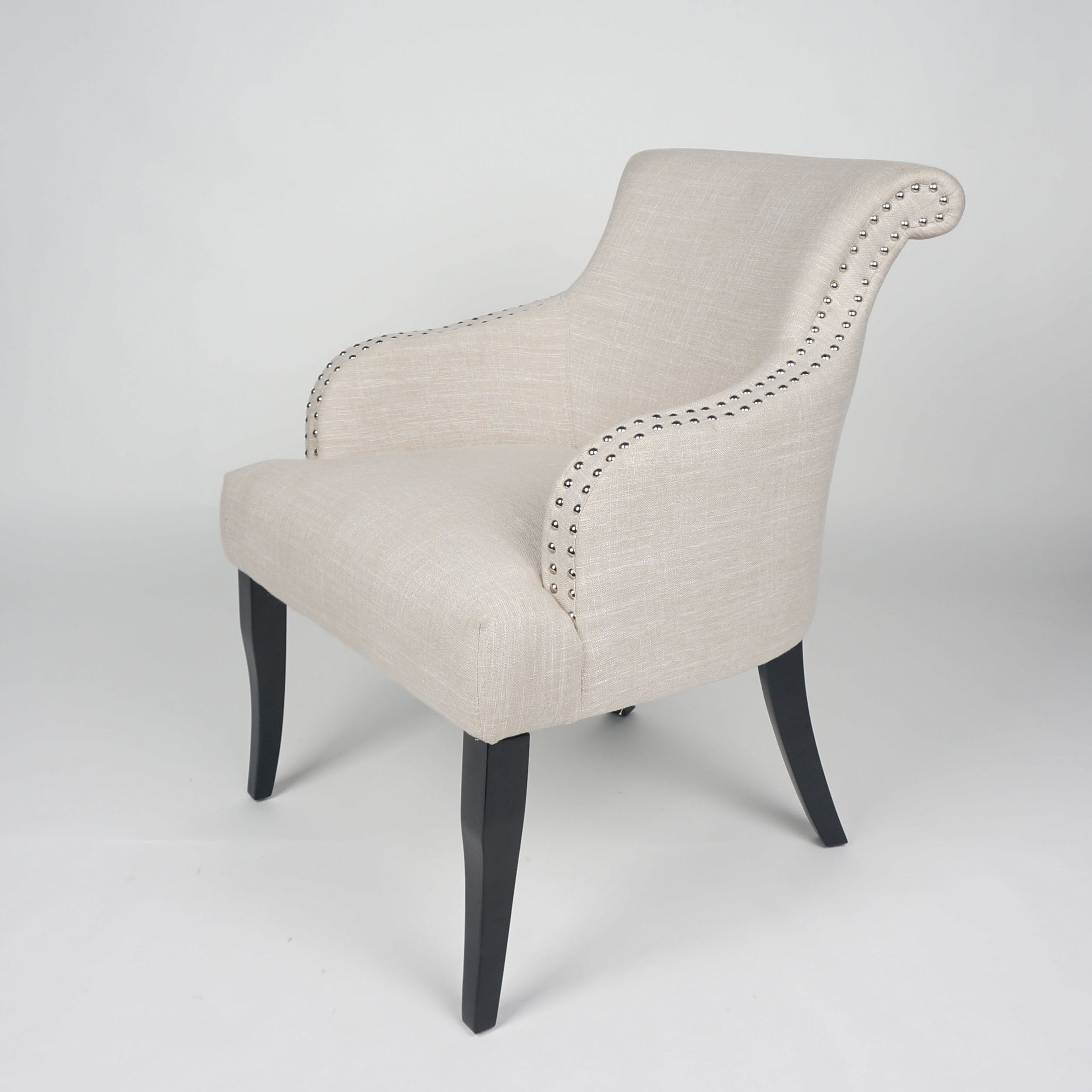 Baldwin Light Beige Fabric Accent Chair