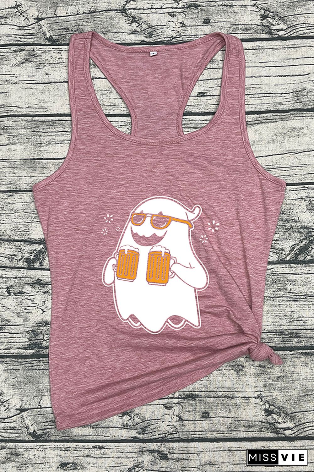 Drinking Ghost Halloween Sleeveless Tank Top Wholesale