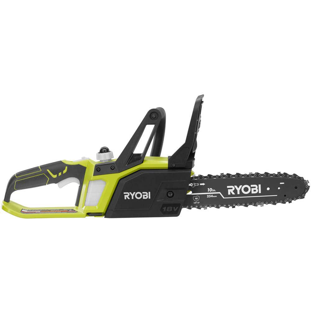 RYOBI ONE 18V 10 in Battery Chainsaw with 15 Ah Battery and Charger