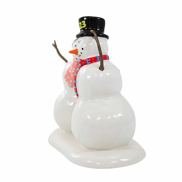 Department 56 Villages Lucky The Snowman 2023 One Accessory 3 25 Inches Dated 2023 Top Hat Earmuffs 6011455 Ceramic White