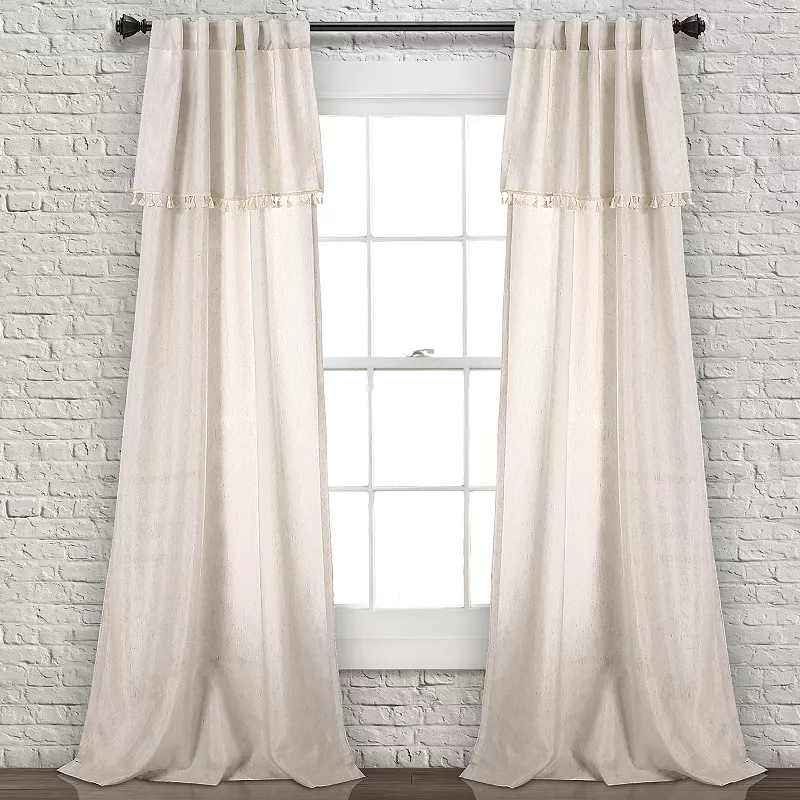 Lush Decor Ivy Tassel Window Curtains Set