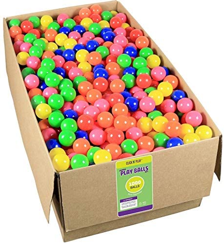 Click N’ Play Ball Pit Balls for Kids, 1000 Pack