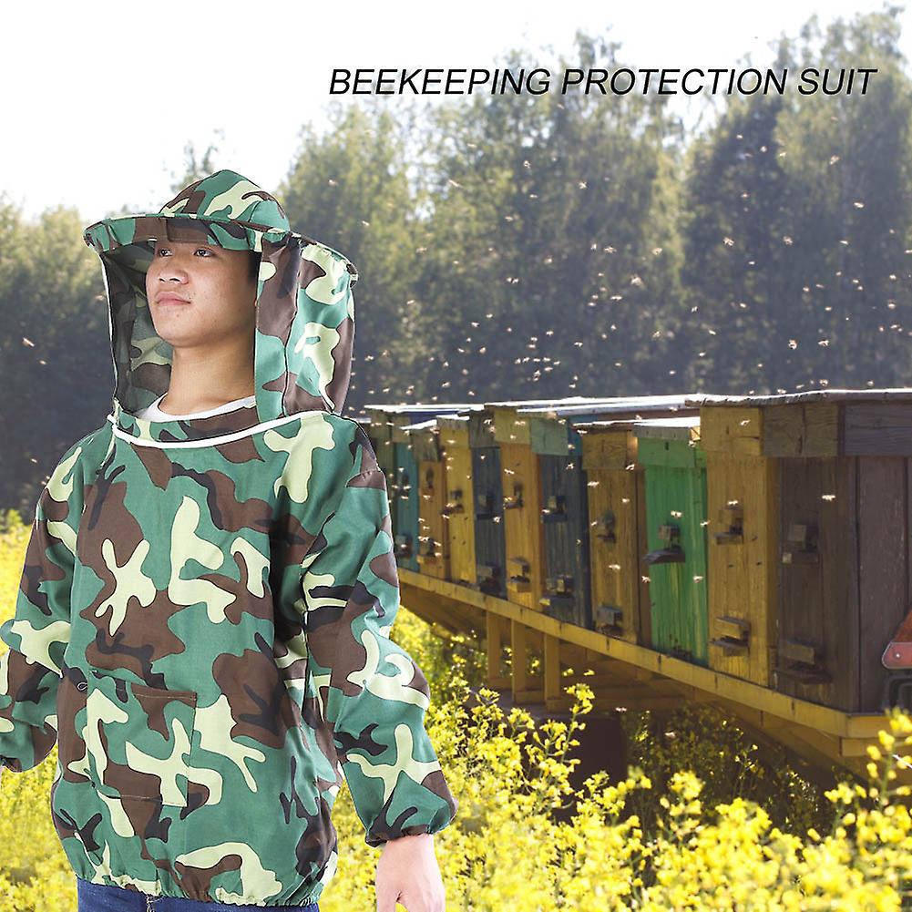 Professional Beekeeper Jacket Suit Beekeeping Protective Equipment With Hooded Veil