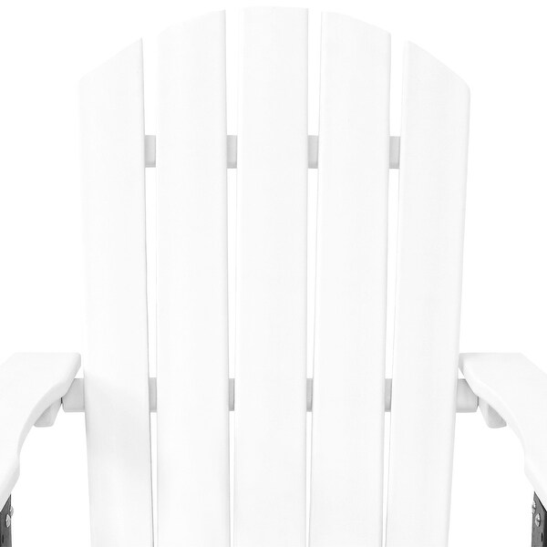 Sunnydaze AllWeather Outdoor Adirondack Chair with Drink Holder