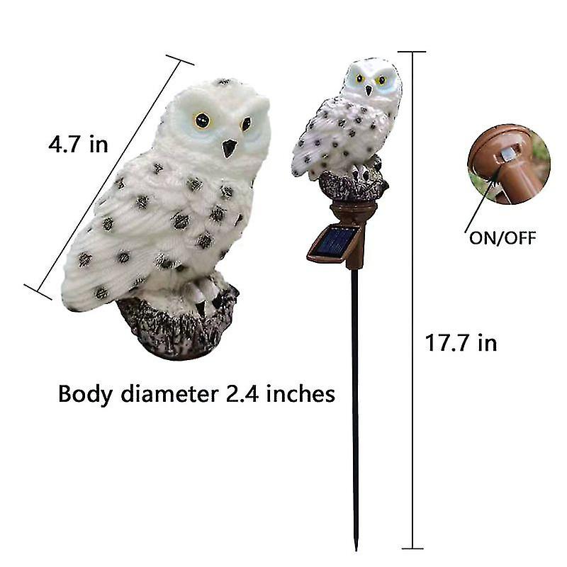 Solar Owl Light Outdoor Waterproof Led Stake Lamp Garden Decorative Light For Lawn Pathway