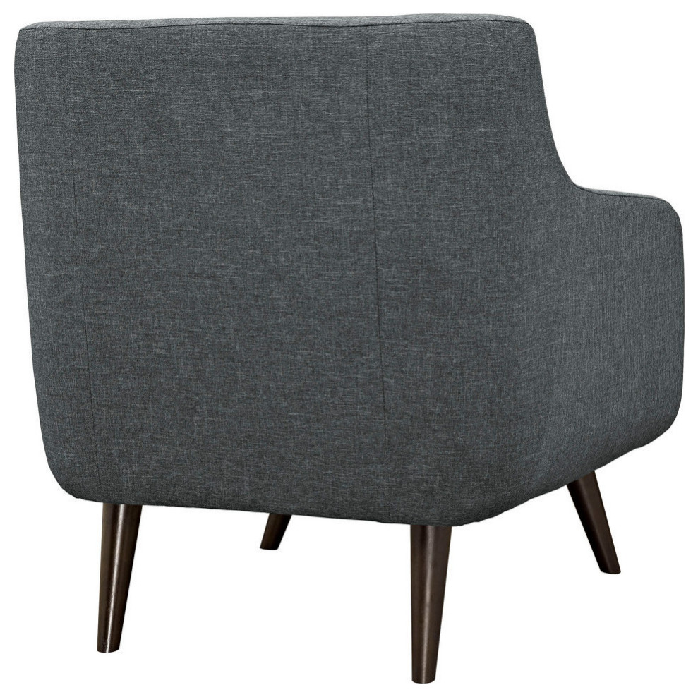 Mila Gray Upholstered Fabric Armchair   Modern   Armchairs And Accent Chairs   by Rustic Home Furniture Deco  Houzz