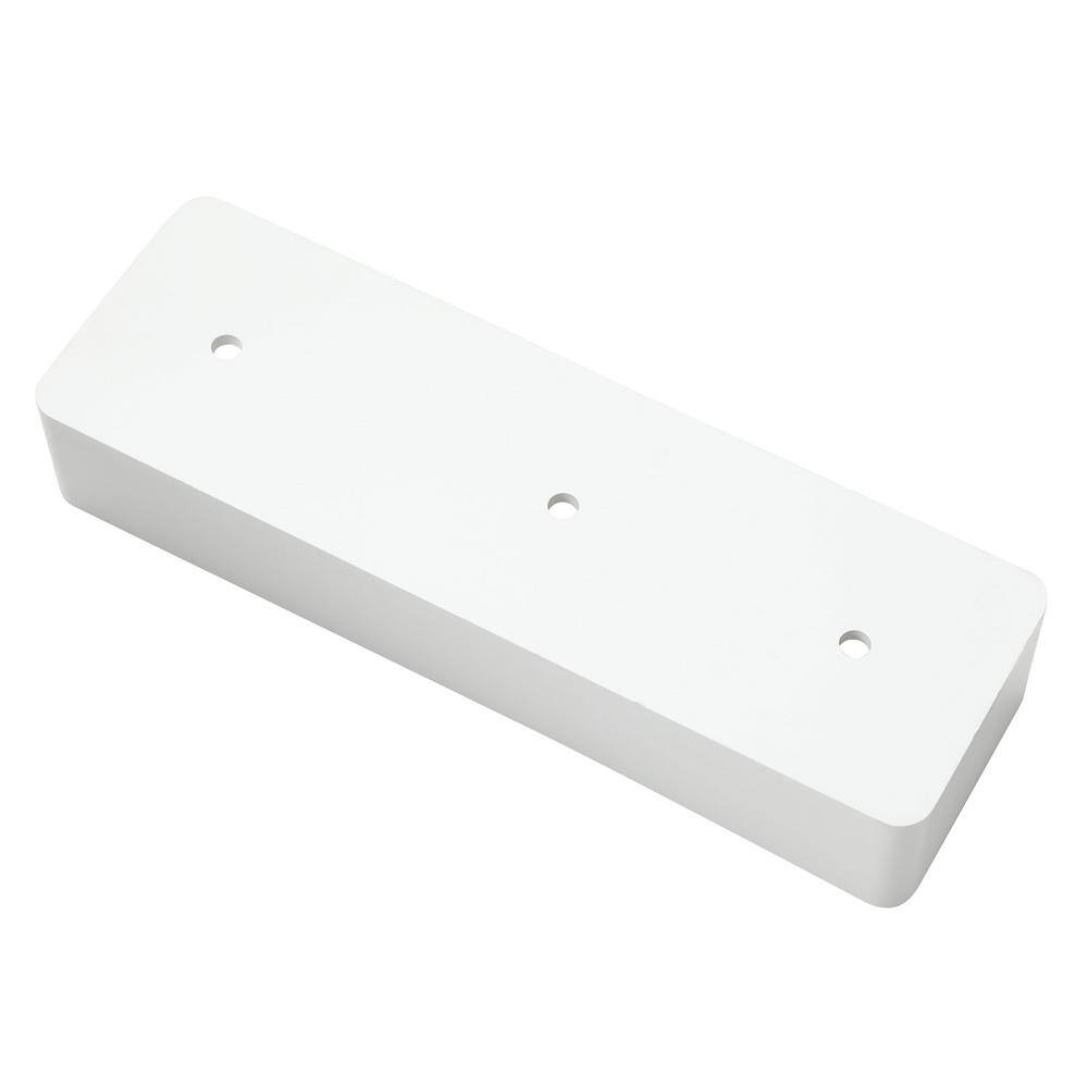 Barrette Outdoor Living Transition Fence Bracket White for 2 in. x 7 in. Rail 73025555