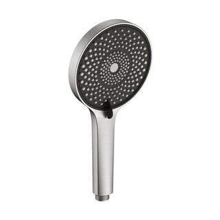 GIVING TREE 4-Spray Patterns 10 in. 2.0 GPM Wall Mount Round Dual Shower Heads Rainfall Shower Head in Brushed Nickel XLHDFFSH0044