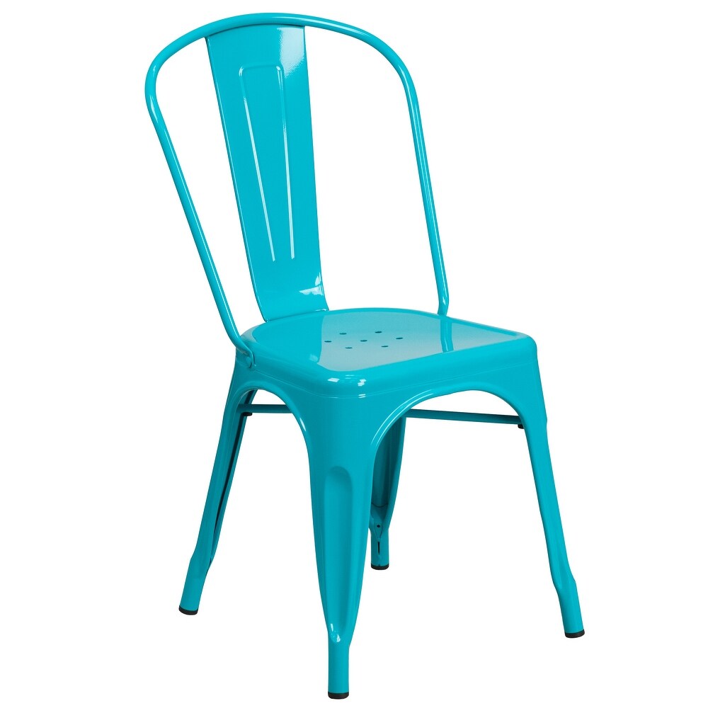 Metal Indoor/ Outdoor Stackable Chair