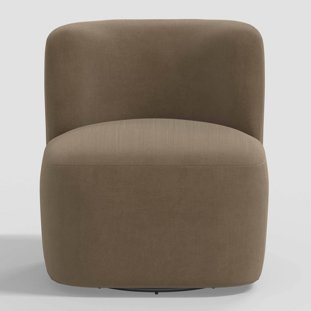 Neko Swivel Chair In Luxe Velvet