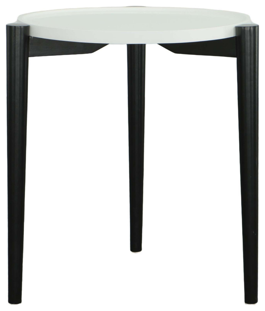 Harlowe End Table  Black/White   Transitional   Side Tables And End Tables   by Progressive Furniture  Houzz