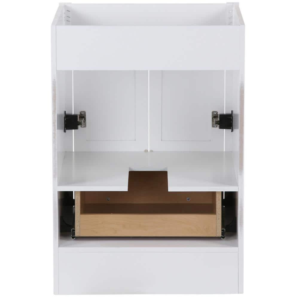 Home Decorators Collection Brinkhill 24 in W x 22 in D x 34 in H Bath Vanity Cabinet Only in White