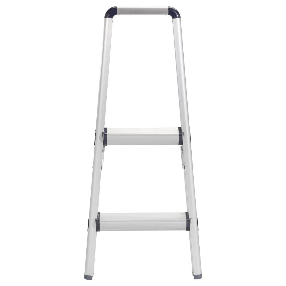 2-Step 225-lb Load Capacity Silver Aluminum Step Stool