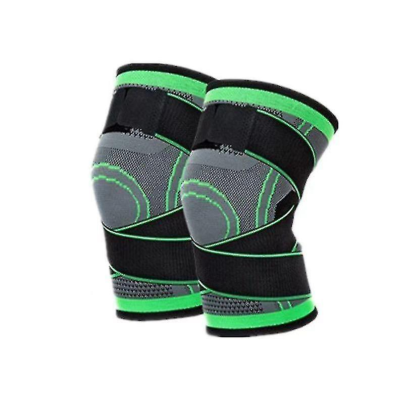 1 Pair Sports Kneepad Men Pressurized Elastic Knee Pads Support Fitness Gear Basketball