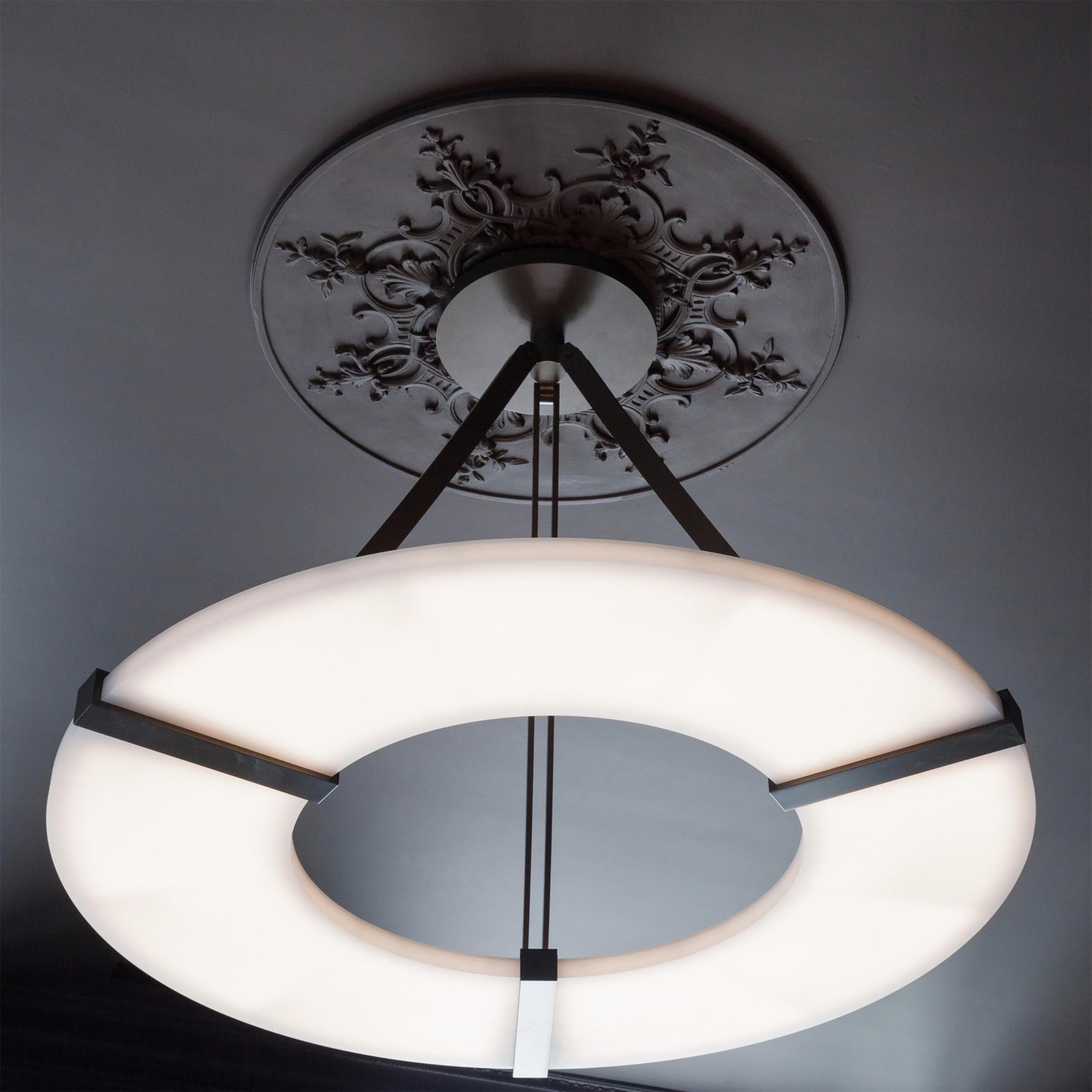 Alabaster Halo Pendant Light