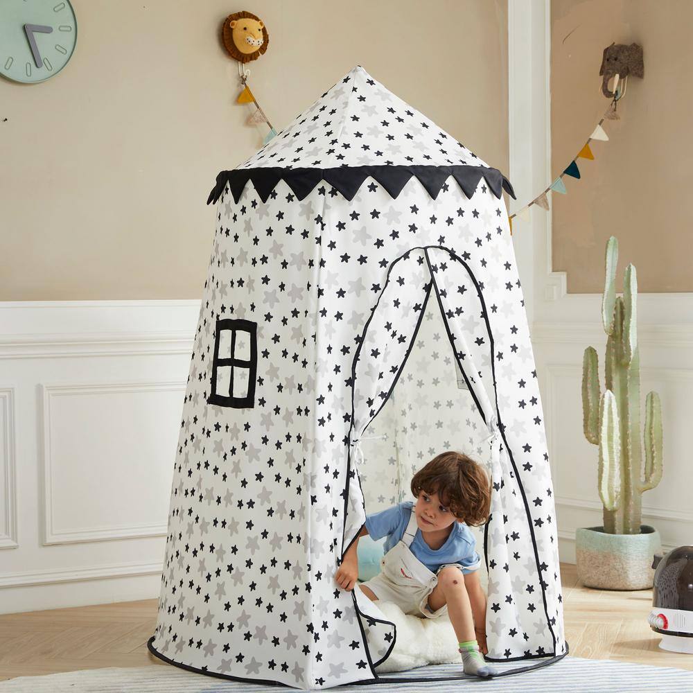 asweets Indoor Childrens Kids Foldable Canvas Pop Up Play Tent Up in the Stars 1011205415