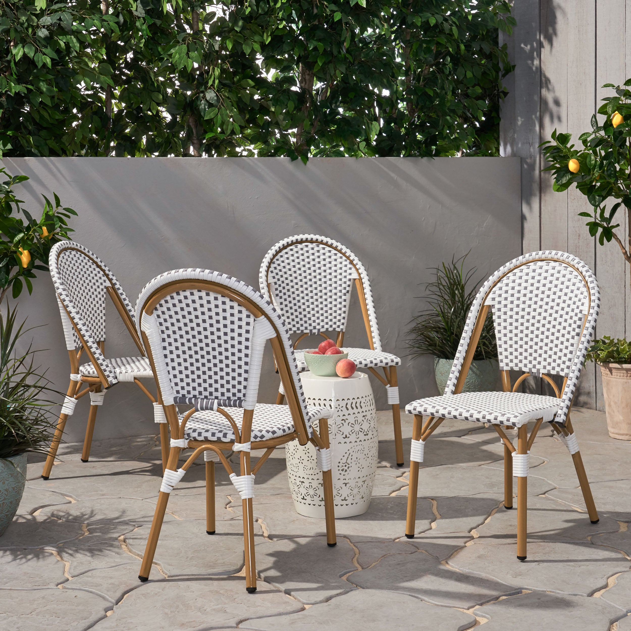 Desire Outdoor French Bistro Chair (Set of 4)