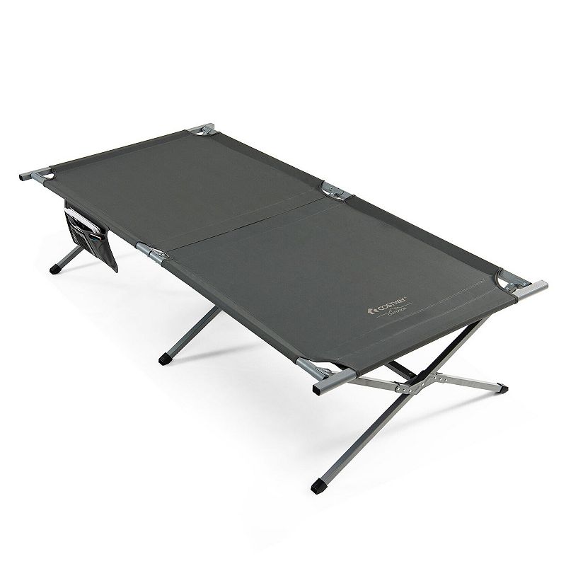 Extra Wide Folding Camping Bed with Carry Bag and Storage Bag