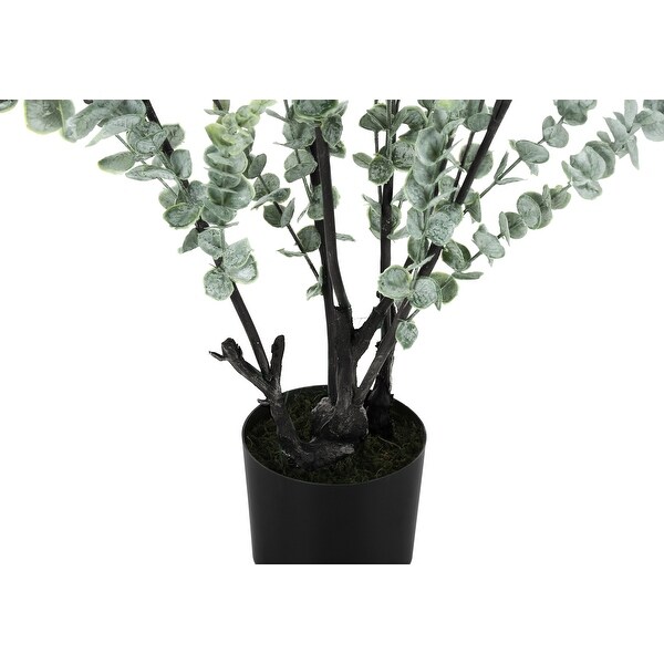 Artificial Plant，44 Tall，Eucalyptus Tree，Indoor，Faux，Fake，Floor，Greenery，Potted，Real Touch，Decorative，Green Leaves