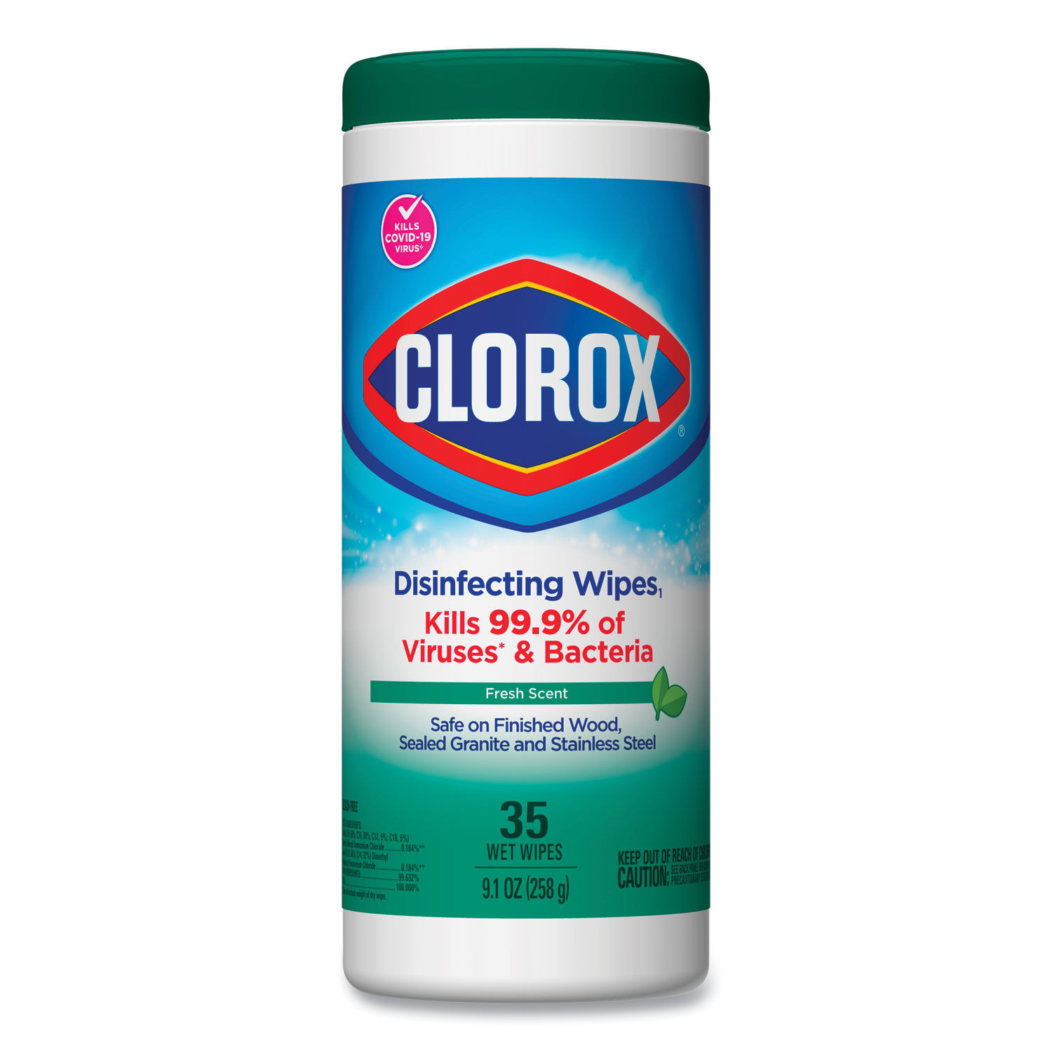 Disinfecting Wipes by Cloroxandreg; CLO01593EA