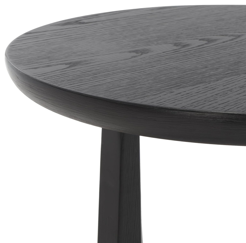 Contemporary End Table  Unique Shaped Base With Round Wooden Top   Contemporary   Side Tables And End Tables   by Decor Love  Houzz