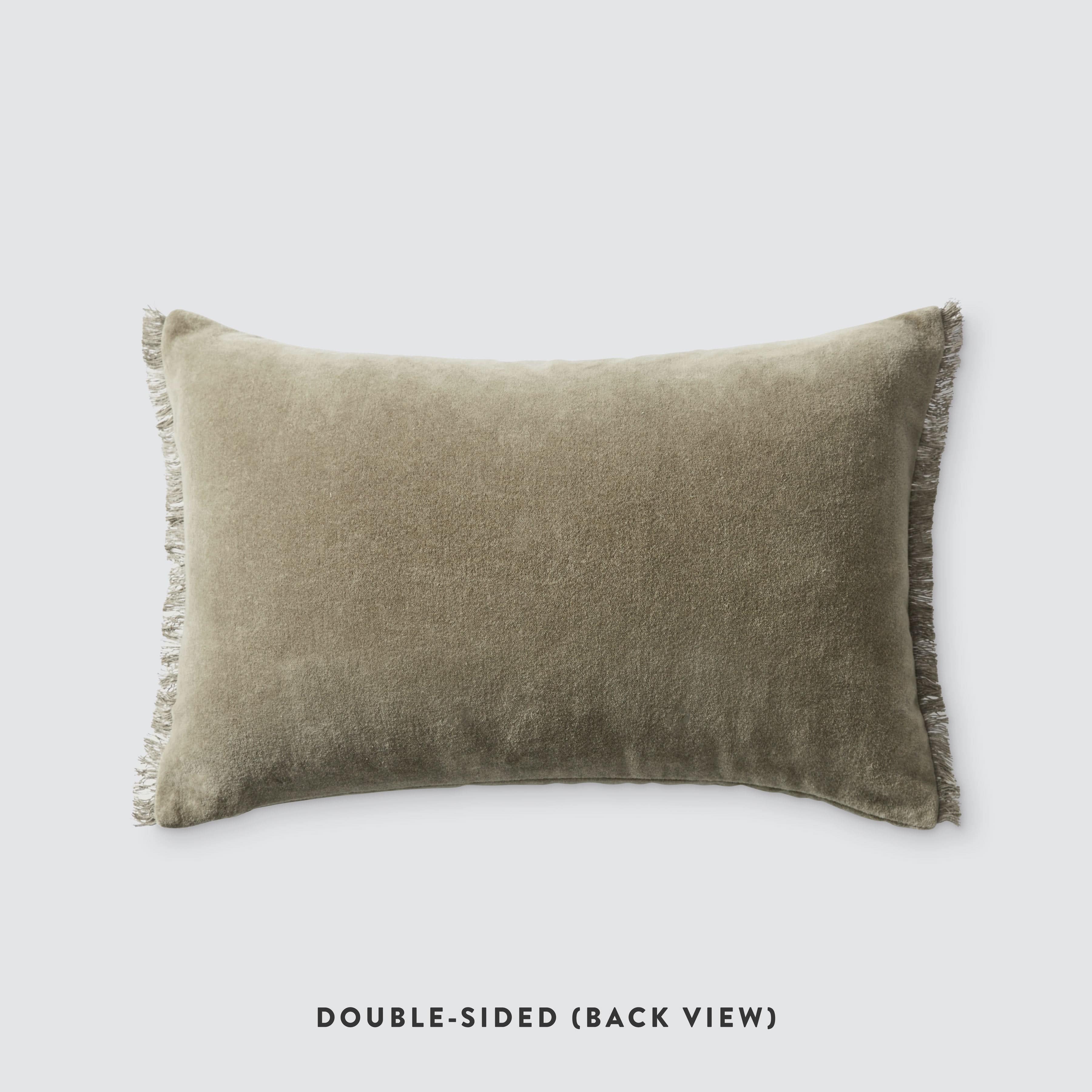 Velvet Small Lumbar Pillow