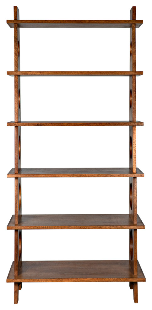 Tumult Bookcase  Dark Walnut  88 quotH (GBCS248DW YUU6013LU1)   Transitional   Bookcases   by Noir  Houzz