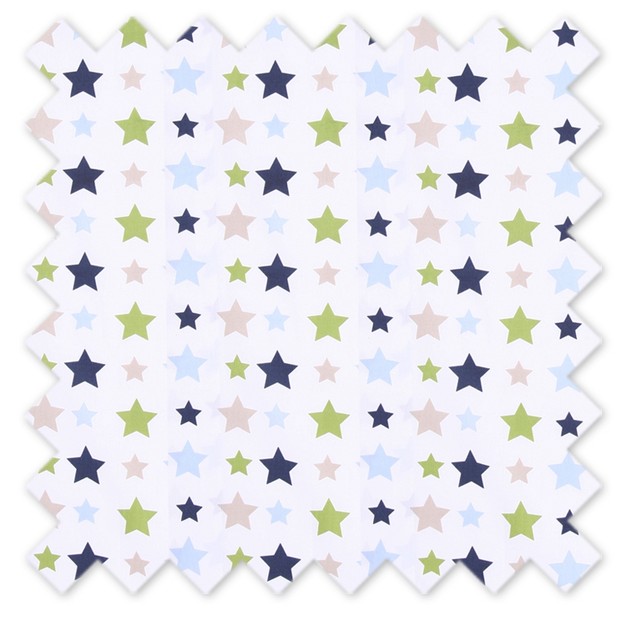 Bacati Stars Green Blue Beige Window Valance