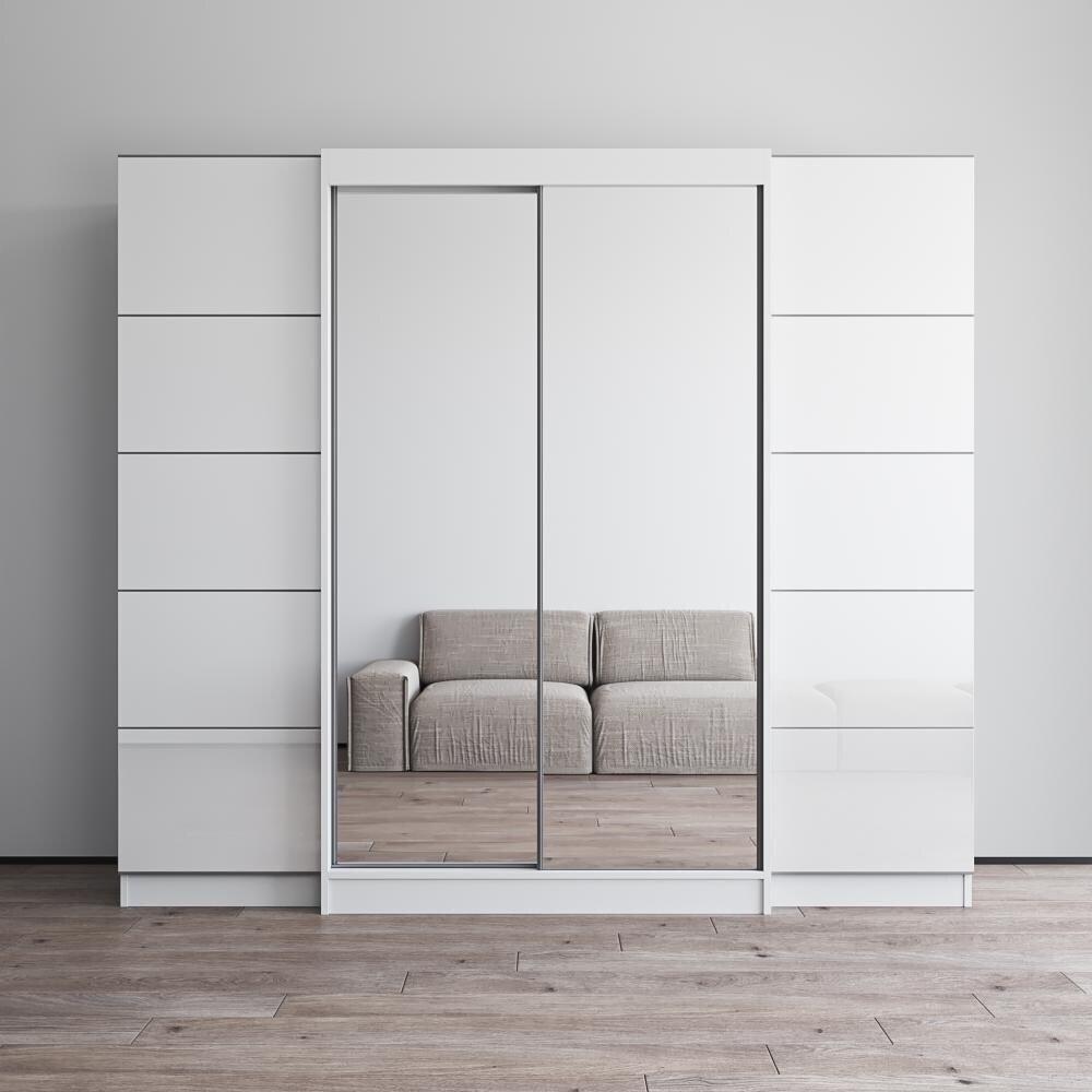 Aria 2D120 EXEX Wardrobe with 2 Mirrors