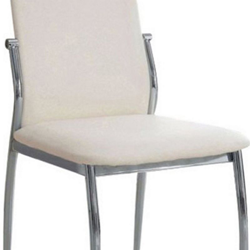 Kalawao Contemporary Side Chair， White Finish， Set of 2