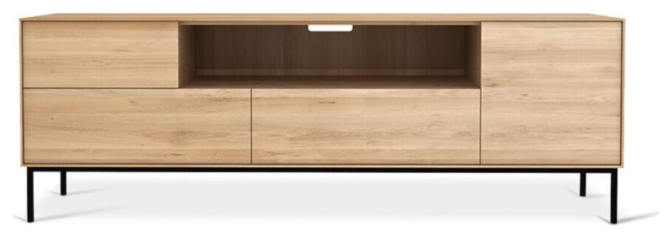 Solid Oak TV Cupboard  OROA Whitebird   Industrial   Entertainment Centers And Tv Stands   by Oroa   Distinctive Furniture  Houzz