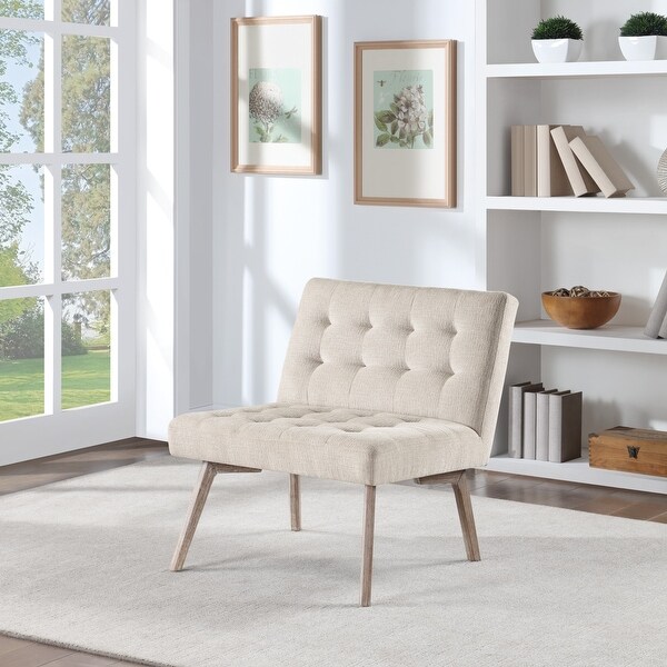 Sadie Fabric Chair with Grey Wash Legs