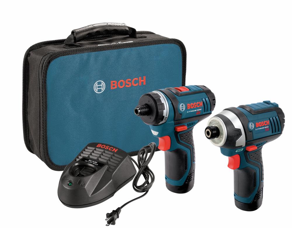 12V Max 2-Tool Combo Kit with Two-Speed Pocket Driver， Impact Driver and (2) 2.0 Ah Batteries