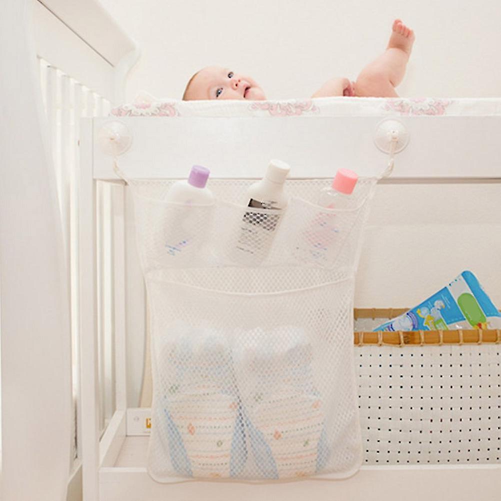 Bath Toy Organizer Bathroom Toy Storage Mesh Bag with 2 Suction Cups