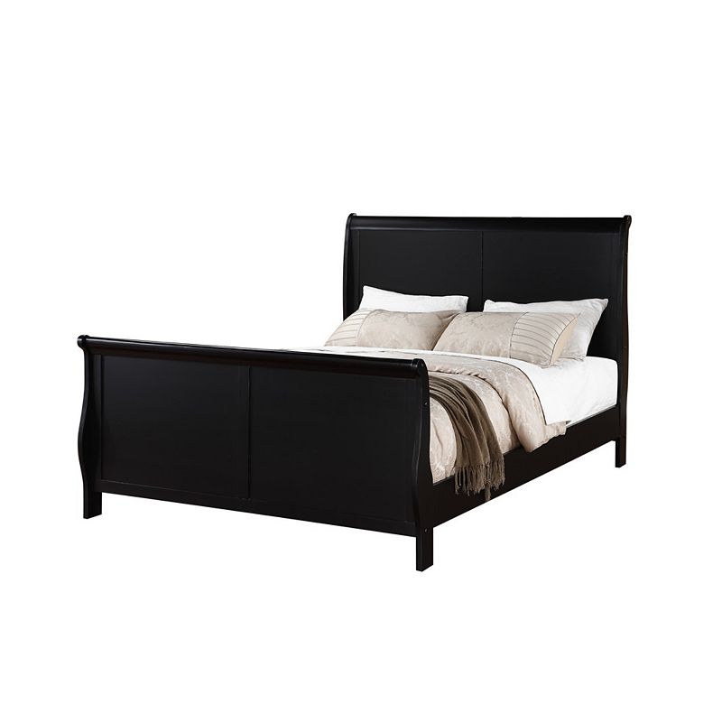 Gorgeous Queen Louis Phillippe Bed ， Black