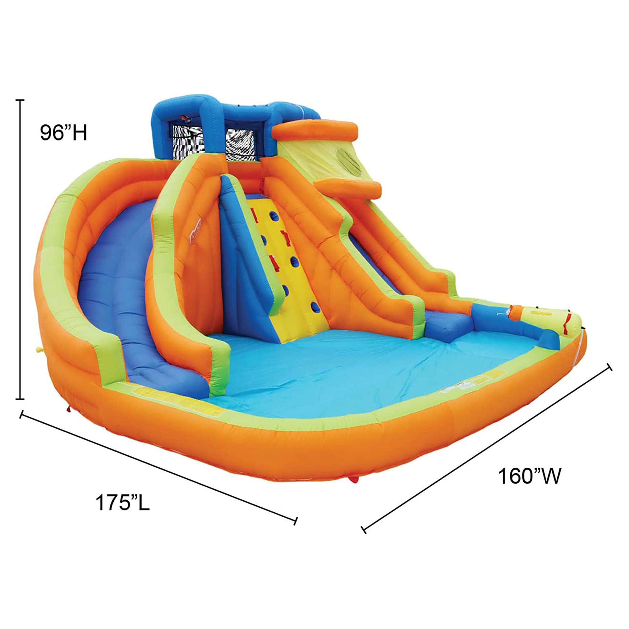 Banzai Drop Zone Outdoor Inflatable Water Park for Kids Ages 5 Years and Up