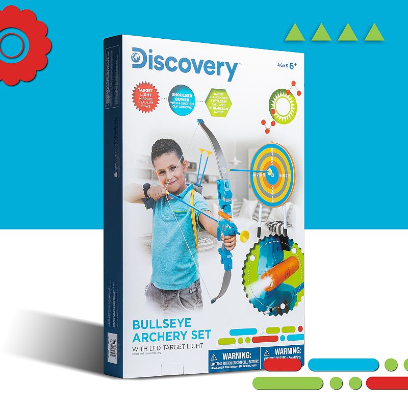 Discovery Kids Bullseye Outdoor Archery Set with LED Target