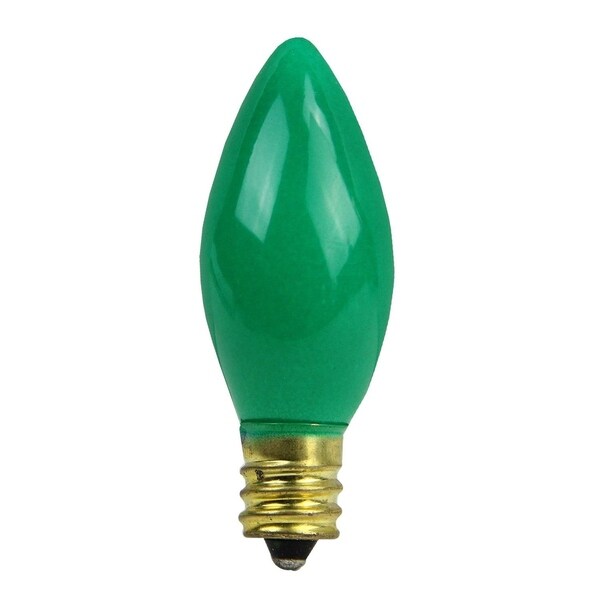 Pack of 25 C7 Green Christmas Replacement Bulbs