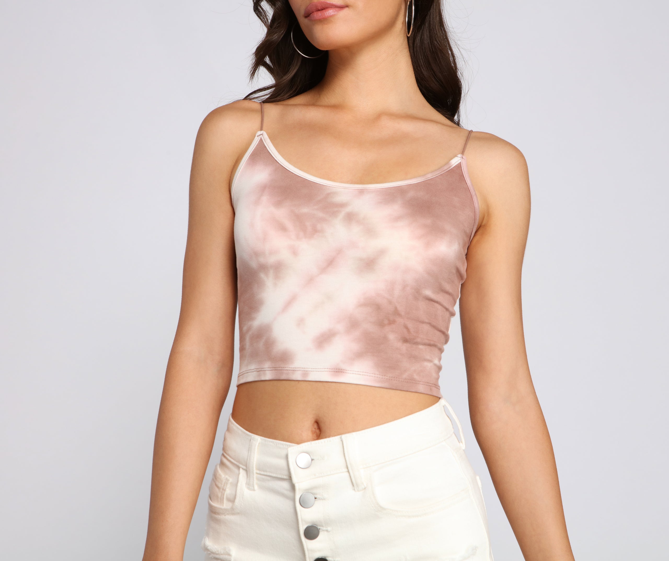 Tie Dye Glam Crop Top