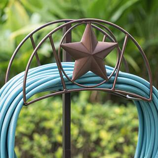 Cubilan Garden Hose Holder Hanger Stand Freestanding Holds 125 ft. Water Hose Detachable Rustproof Storage Metal B08MTXD5YM