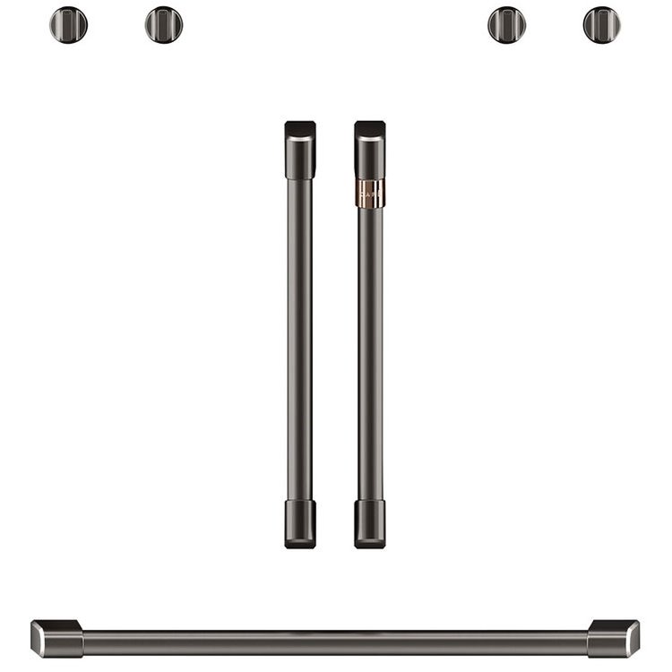 Cafe Brushed Black French Door Handles， 30