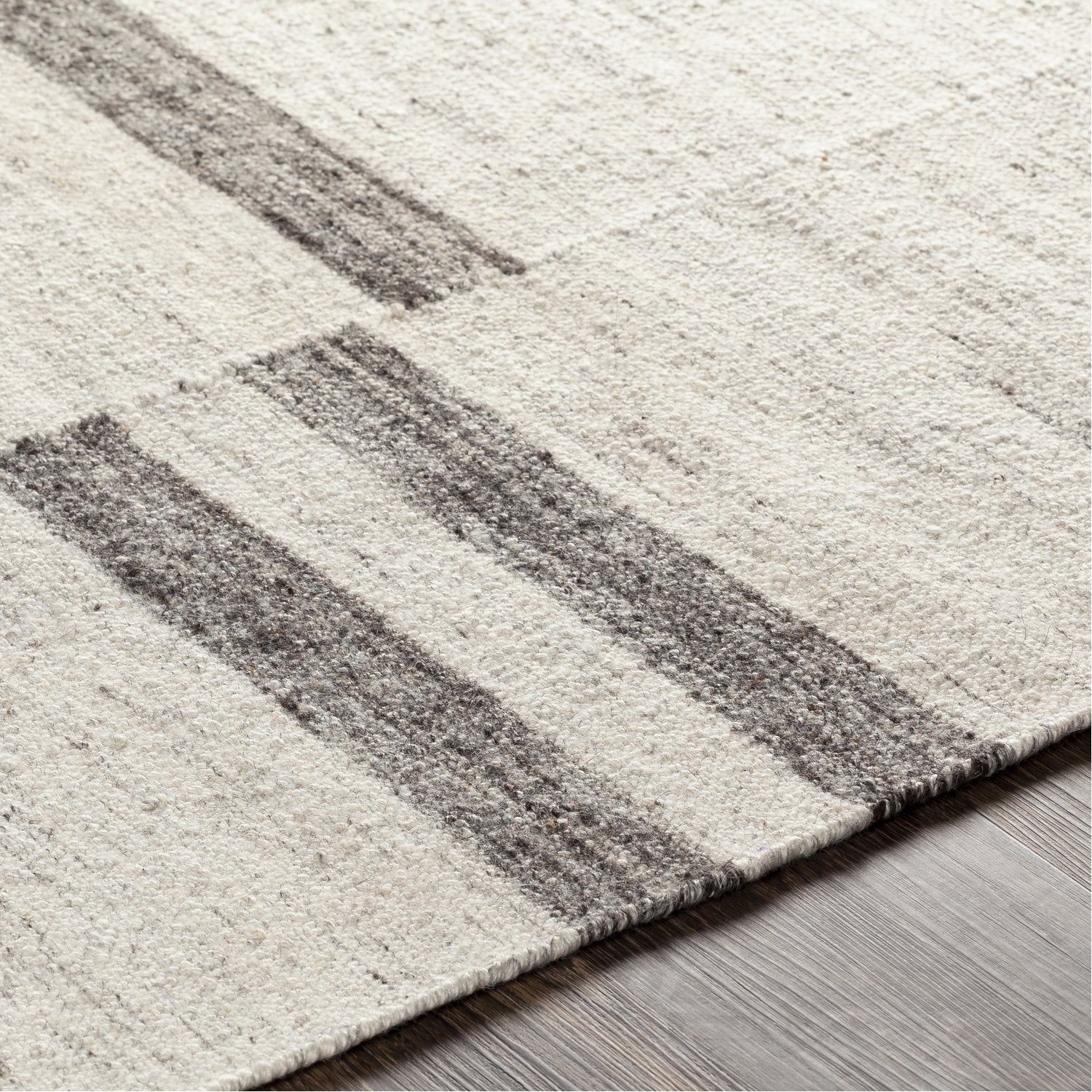 Tamaris Hand Woven Rug in Cream, Medium Gray, Charcoal, Light Gray