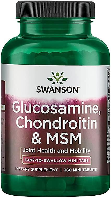 Swanson Glucosamine Chondroitin and MSM 750/600/300 mg 360 Minitabs